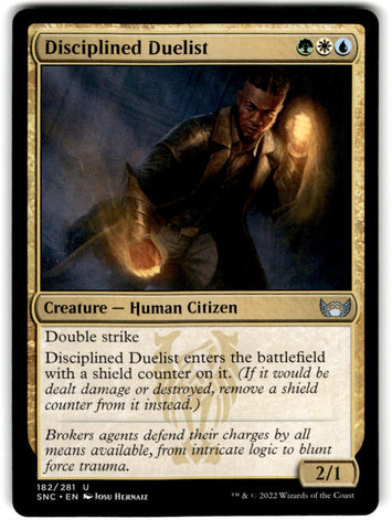 2022 MTG : Battle for Baldur's Gate Disciplined Duelist Card 182 Default Title