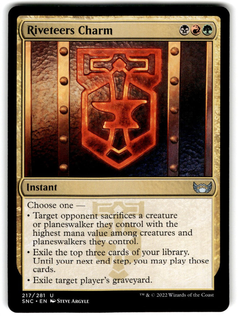 2022 MTG : Battle for Baldur's Gate Riveteers Charm Card 217 Default Title