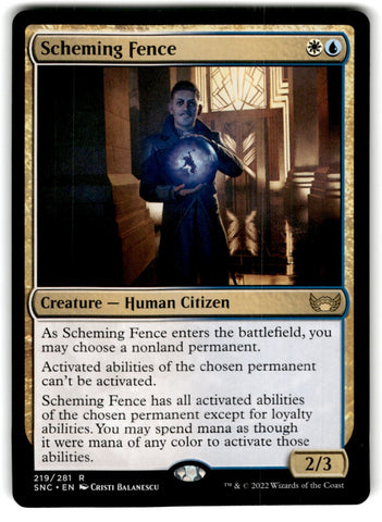 2022 MTG : Battle for Baldur's Gate Scheming Fence Card 219 Default Title