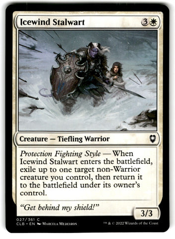 2022 MTG Commander Legends Icewind Stalwart Card 27 Default Title