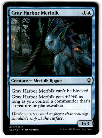 2022 MTG Commander Legends Gray Harbor Merfolk Card 75 Default Title