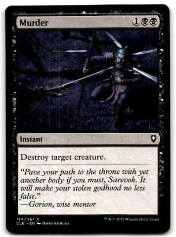 2022 MTG Commander Legends Murder Card 134 Default Title