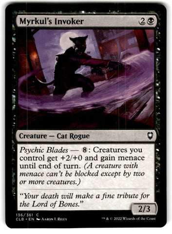 2022 MTG Commander Legends Myrkul's Invoker Card 136 Default Title
