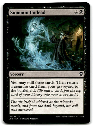 2022 MTG Commander Legends Summon Undead Card 151 Default Title