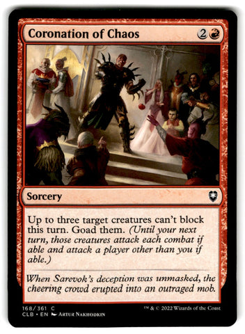 2022 MTG Commander Legends Coronation of Chaos Card 168/361 Default Title