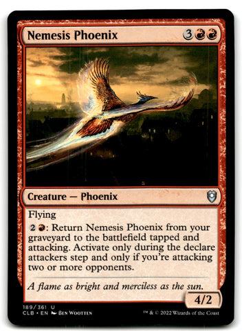 2022 MTG Commander Legends Nemesis Phoenix Card 189 Default Title