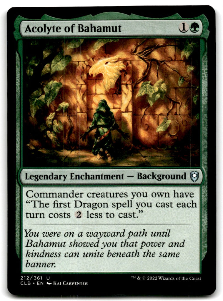 2022 MTG Commander Legends Acolyte of Bahamut Card 212 Default Title