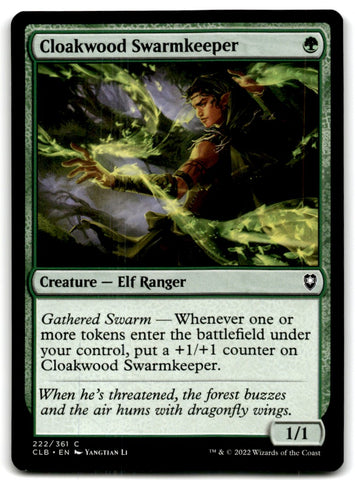 2022 MTG Commander Legends Cloakwood Swarmkeeper Card 222 Default Title