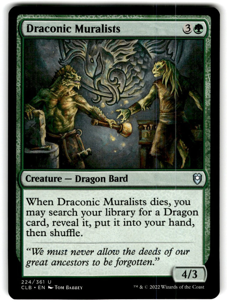 2022 MTG Commander Legends Draconic Muralists Card 224 Default Title