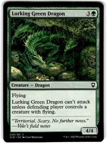 2022 MTG Commander Legends Lurking Green Dragon Card 239 Default Title