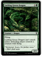 2022 MTG Commander Legends Lurking Green Dragon Card 239 Default Title