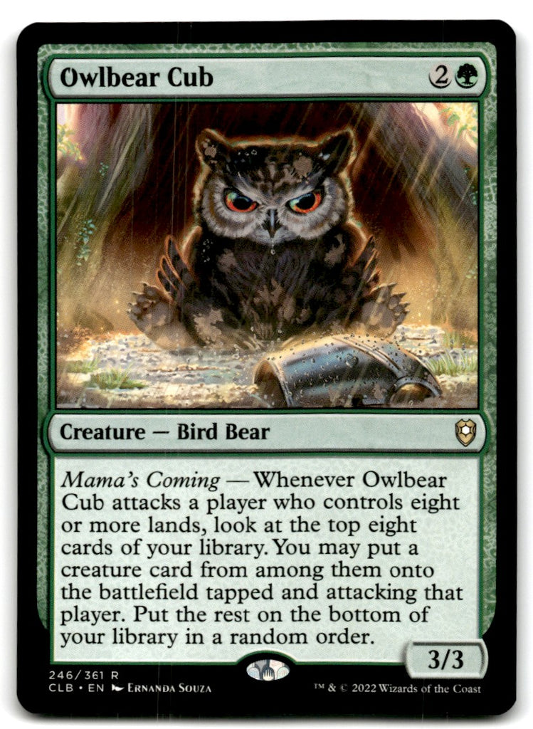 2022 MTG Commander Legends Owlbear Cub Card 246 Default Title