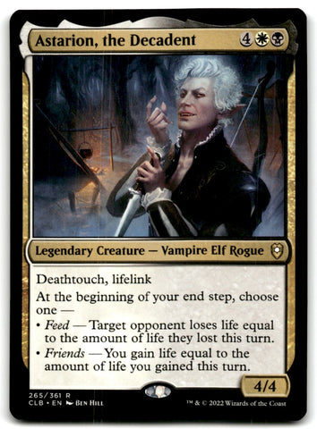 2022 MTG Commander Legends Asrarion the Decent Card 265 Default Title