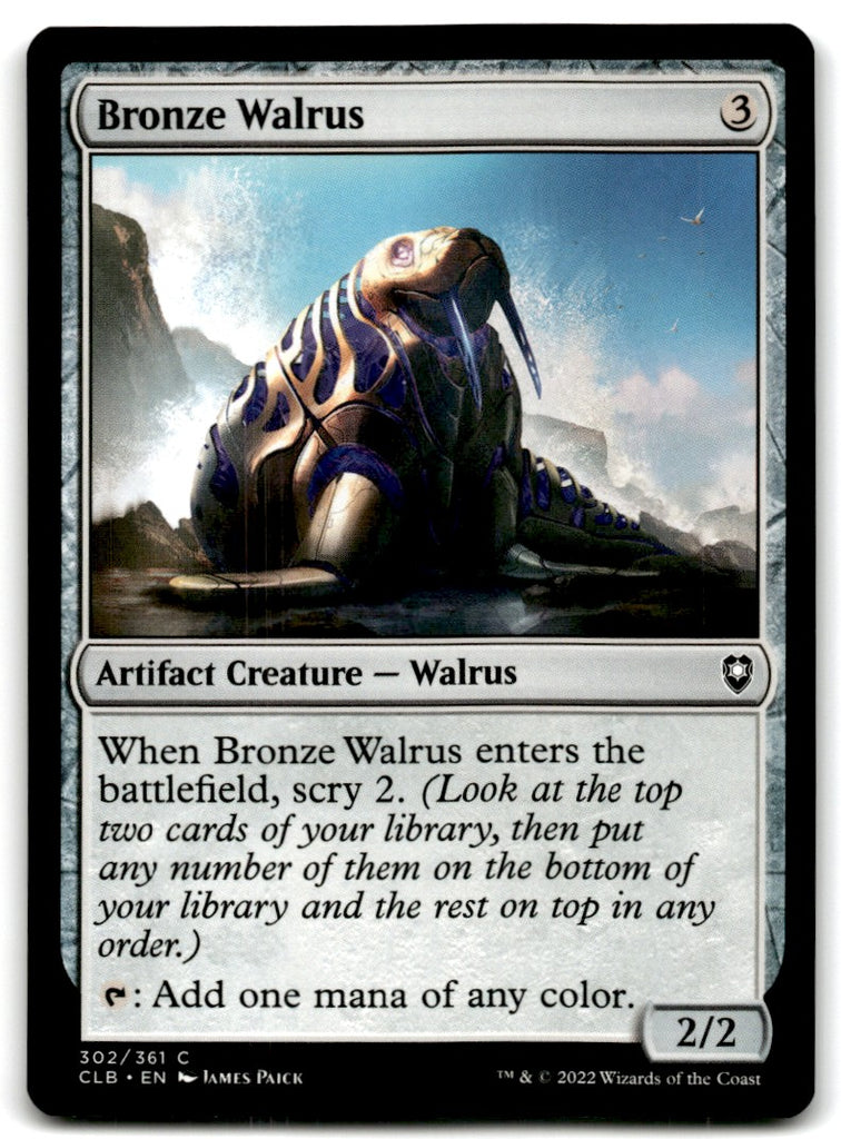 2022 MTG Commander Legends Bronze Walrus Card 302 Default Title