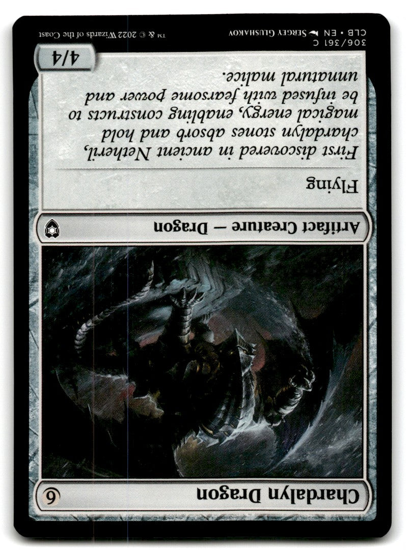 2022 MTG Commander Legends Chardalyn Dragon Card 306 Default Title