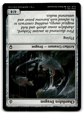 2022 MTG Commander Legends Chardalyn Dragon Card 306 Default Title
