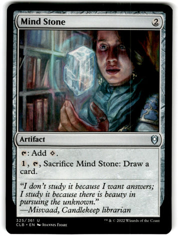 2022 MTG Commander Legends Mind Stone Card 325 Default Title