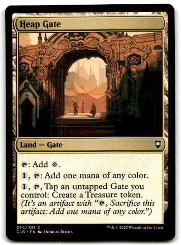 2022 MTG Commander Legends Heap Gate Card 354 Default Title