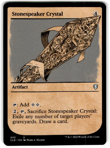 2022 MTG Commander Legends Stonespeaker Crystal Card 450 Default Title