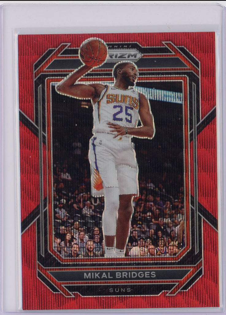 2022 Panini Prizm Red Wave Mikal Bridges Card 120 Default Title