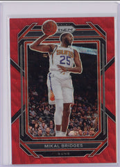 2022 Panini Prizm Red Wave Mikal Bridges Card 120 Default Title