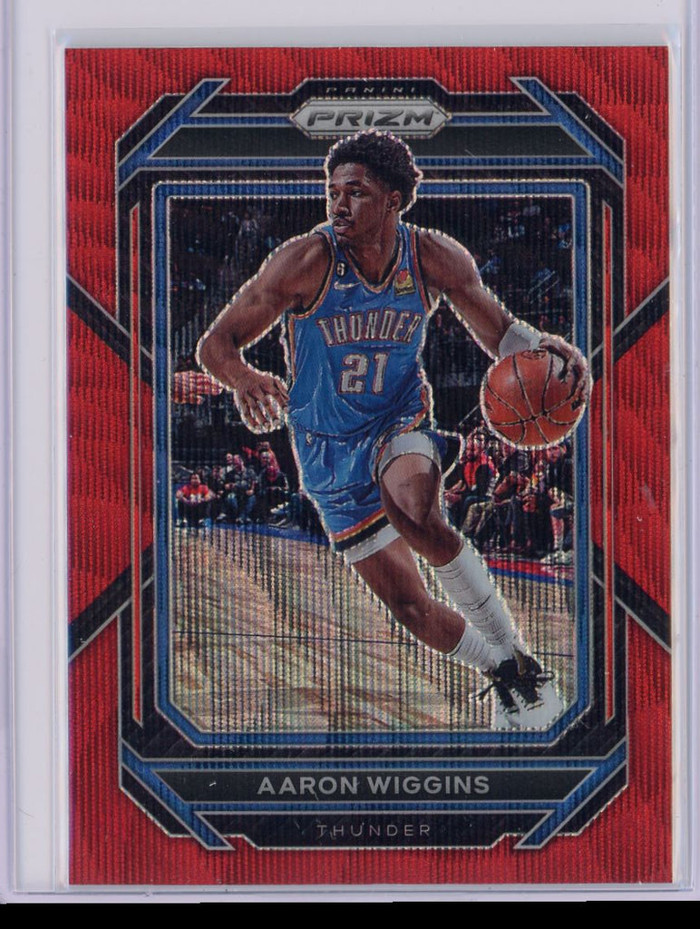 2022 Panini Prizm Red Wave Aaron Wiggins Card 65 Default Title