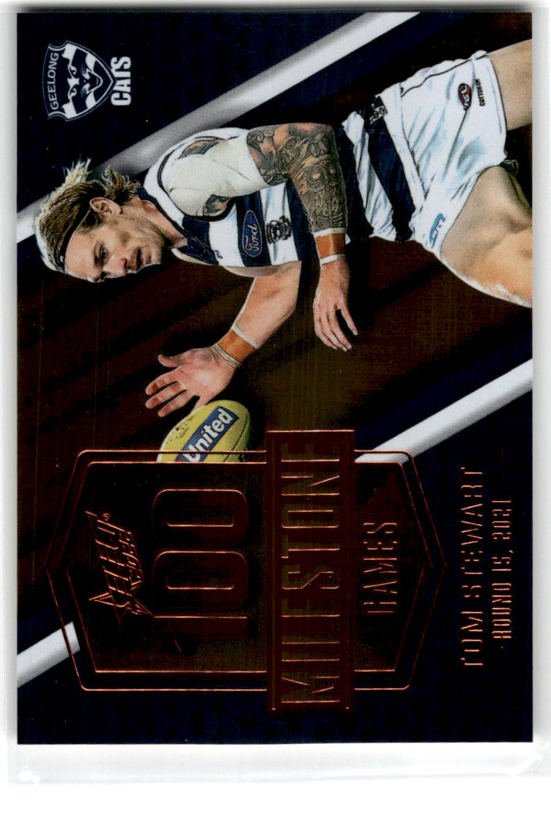 2022 Select Footy Stars 100 Milestone Tom Stewart Card MG29 Default Title