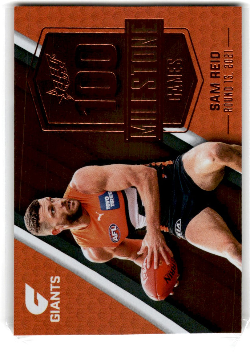 2022 Select Footy Stars 100 milestone games Sam Reid Card MG37 Default Title