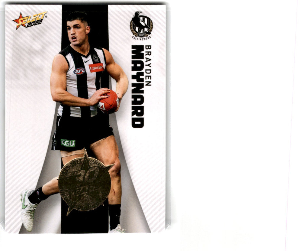 2022 Select Footy Stars 30 years Gold Seal Brayden Maynard Card 37 Default Title