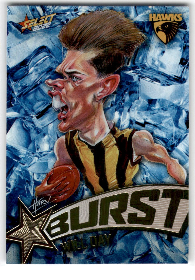 2022 Select Footy Stars Star Burst Will Day Card SBI38 Default Title