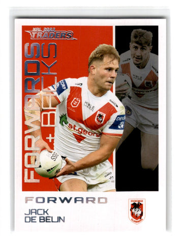 2023 NRL Traders Titanium Forwards+Backs Jack De Belinda Card FBP25 Default Title