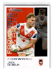 2023 NRL Traders Titanium Forwards+Backs Jack De Belinda Card FBP25 Default Title