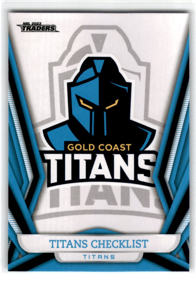2023 NRL Traders Titanium Pearl Special Parallel Gold Coast Titans Card PS041 Default Title