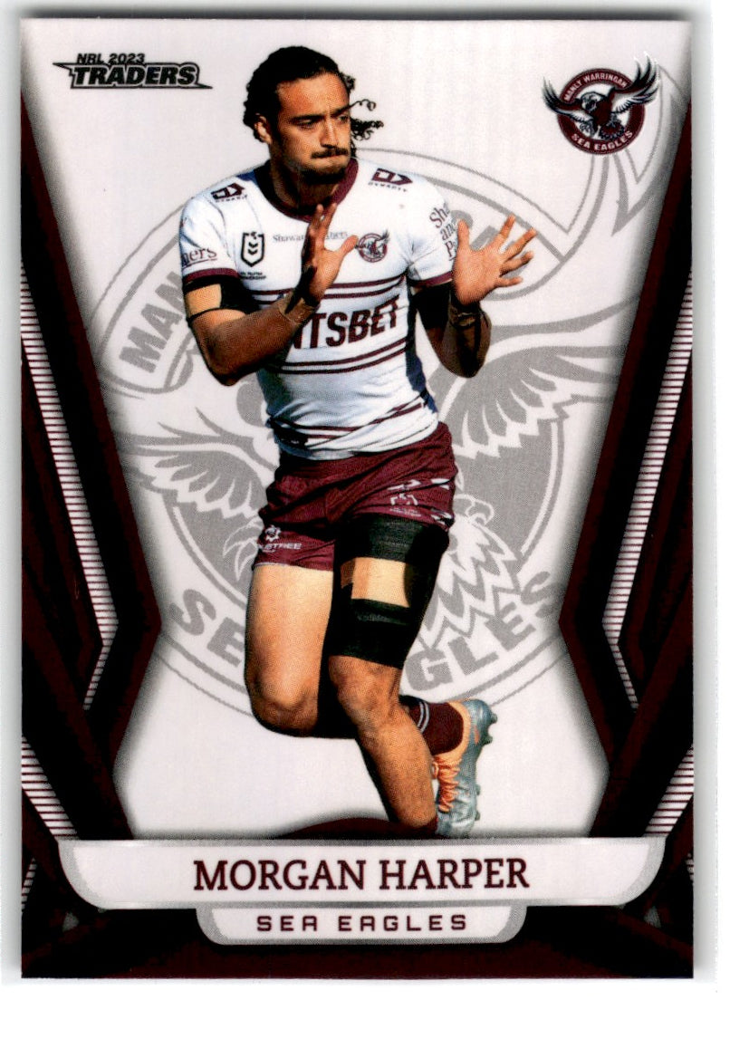 2023 NRL Traders Titanium Pearl Special Parallel Morgan Harper Card PS056 Default Title