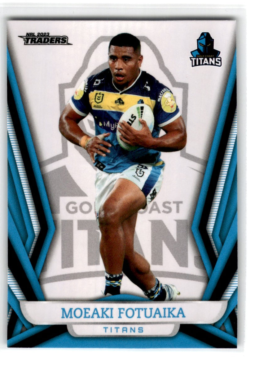 2023 NRL Traders Titanium Pearl Moeaki Fotuaika Card PS047 Default Title