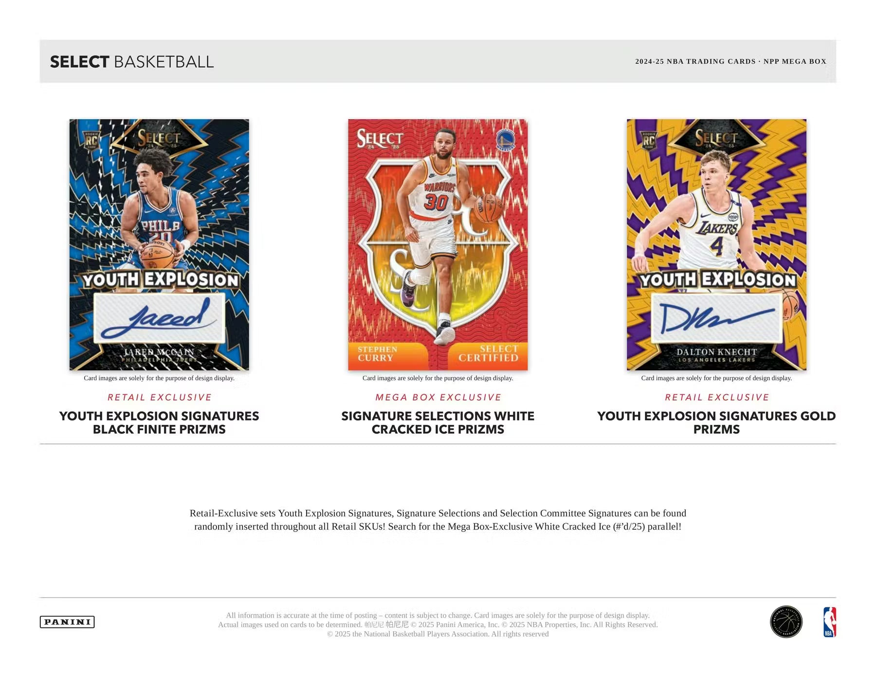 2024/25 Panini Select Basketball Mega Box (Red & Purple Cracked Ice!)