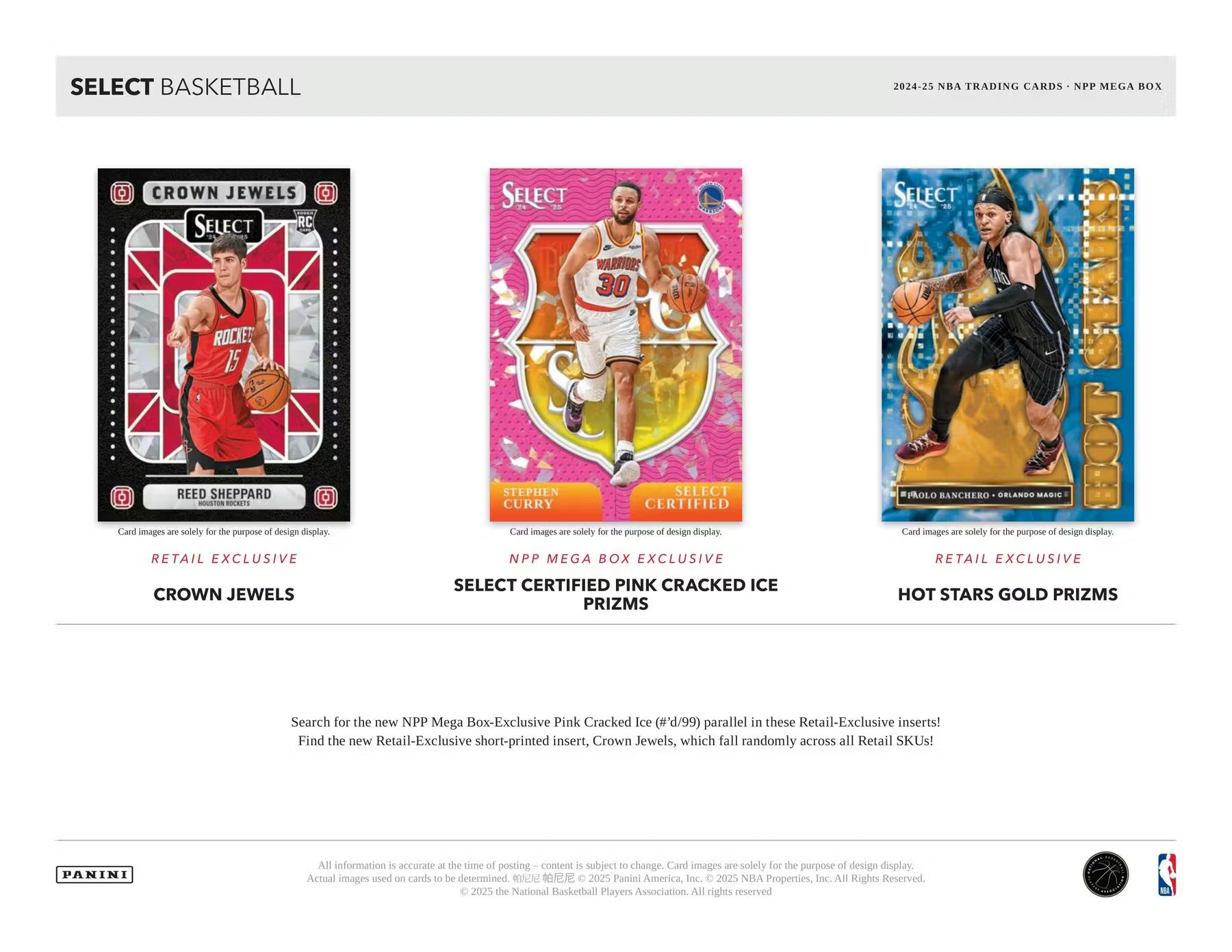 2024/25 Panini Select Basketball Mega Box (Red & Purple Cracked Ice!)