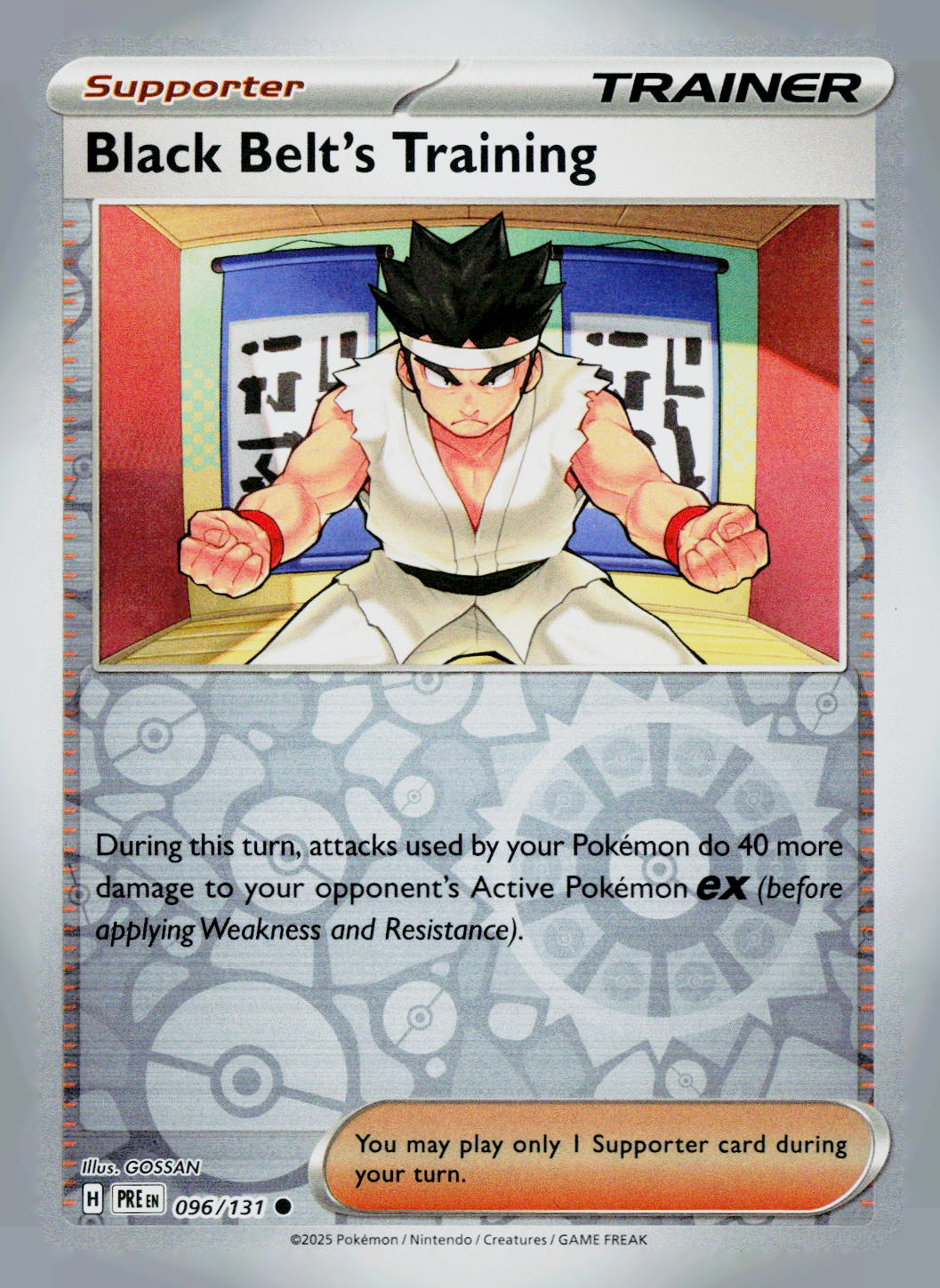 Black Belt's Training PRE 096/131 Reverse Holo NM