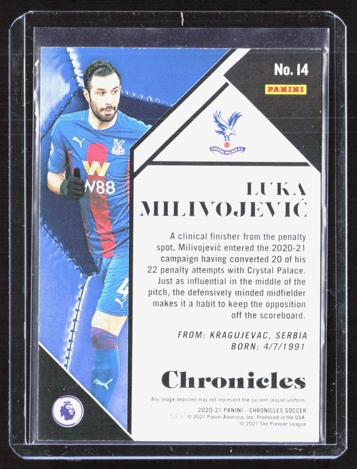 2020-21 Panini Chronicles - Chronicles Premier League Gold Luka Milivojevic 14