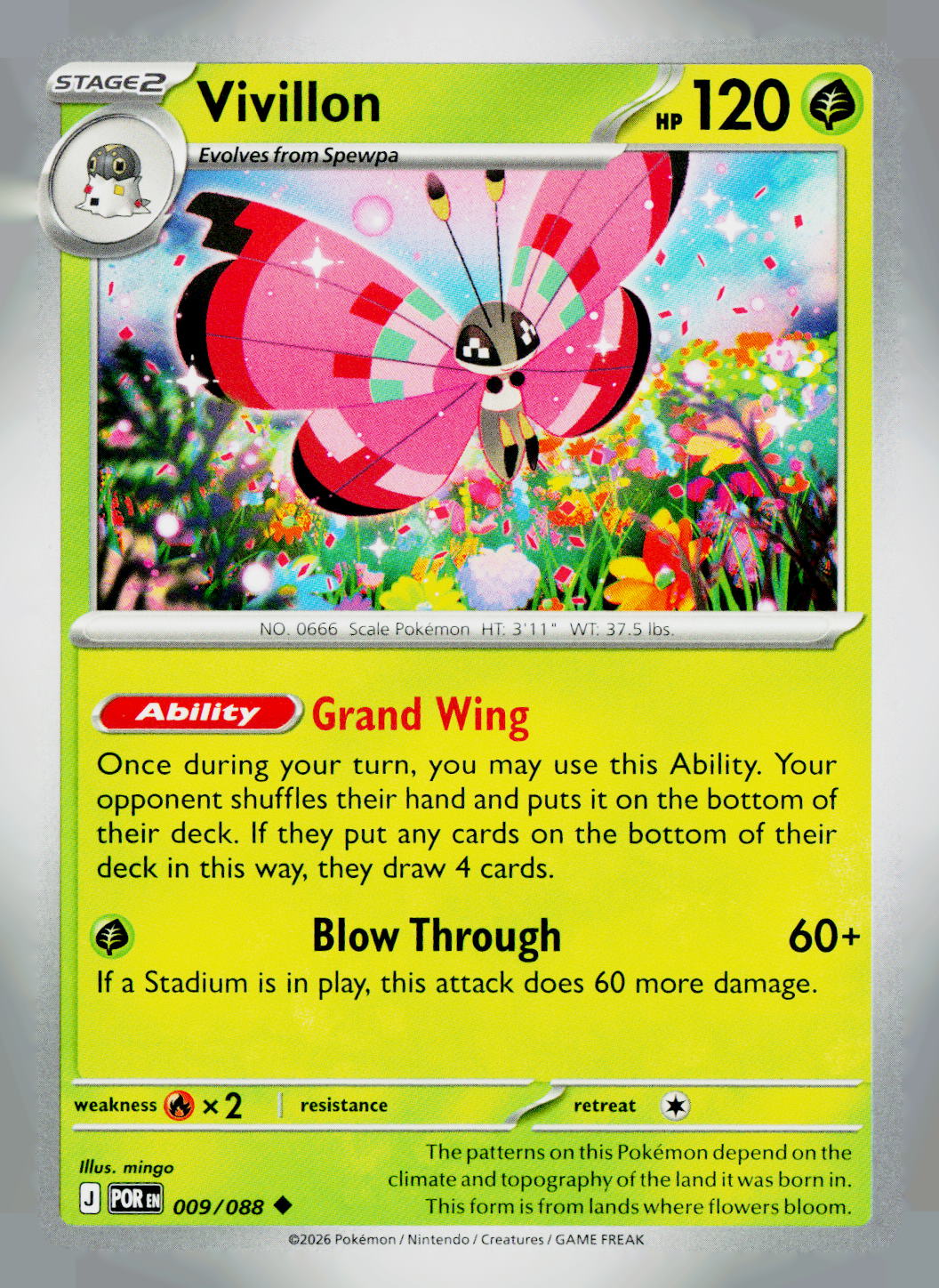 Vivillon POR 009/088 NM