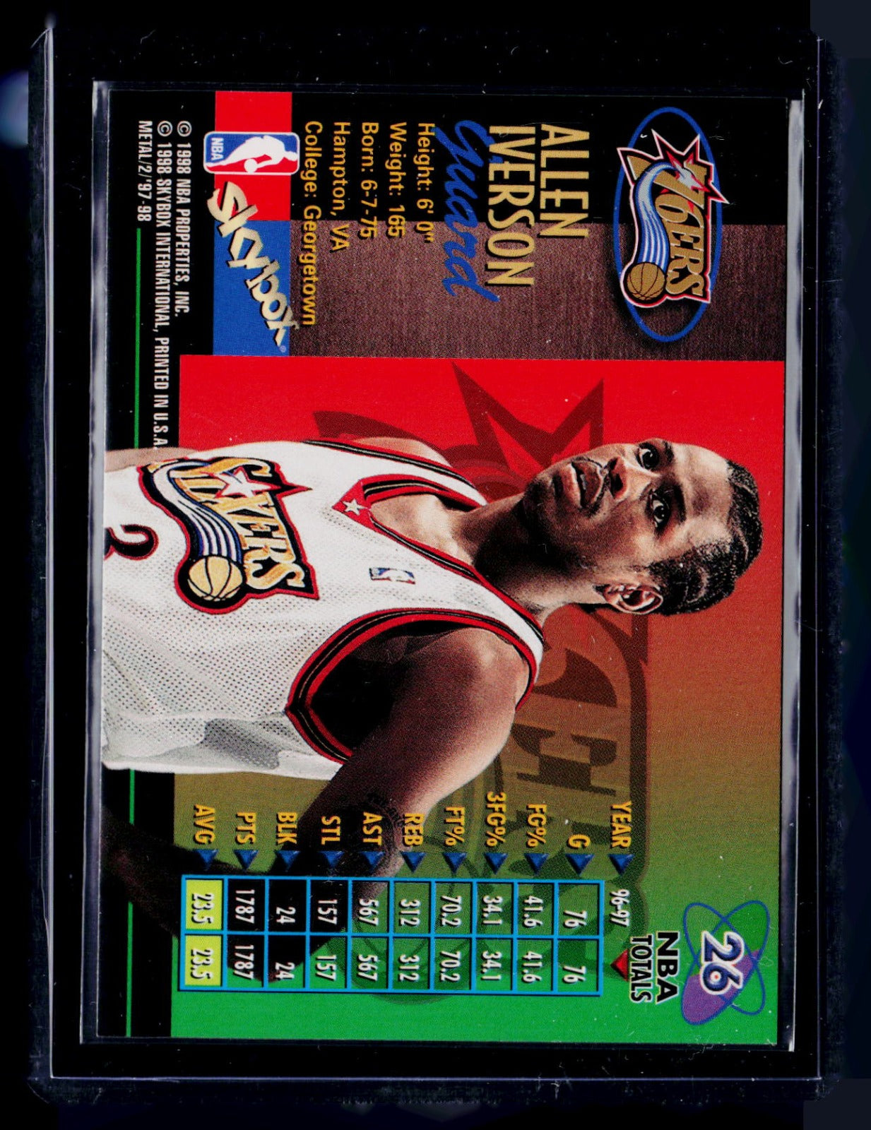 Allen Iverson Metal Universe Championship 26 NM