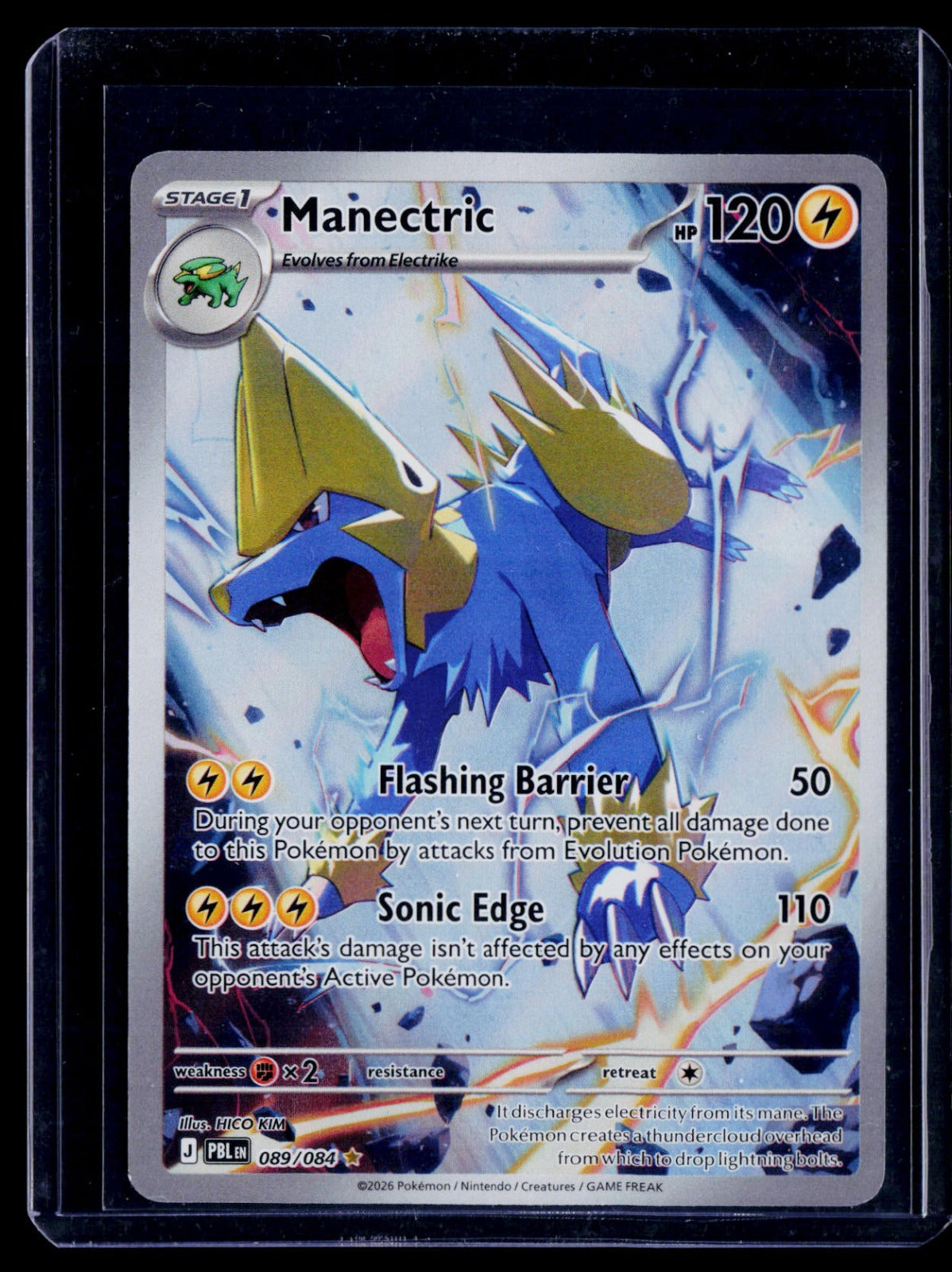 Manectric Holo ME05: Pitch Black 089/084 NM