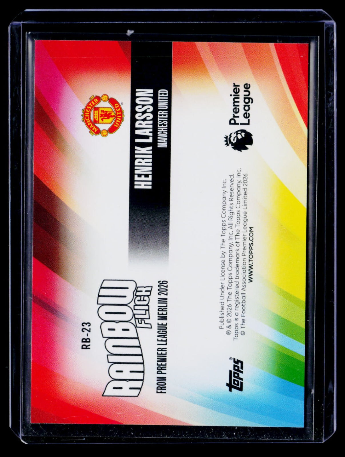 Henrik Larsson Merlin Premier League - Rainbow Flick RB-23 NM