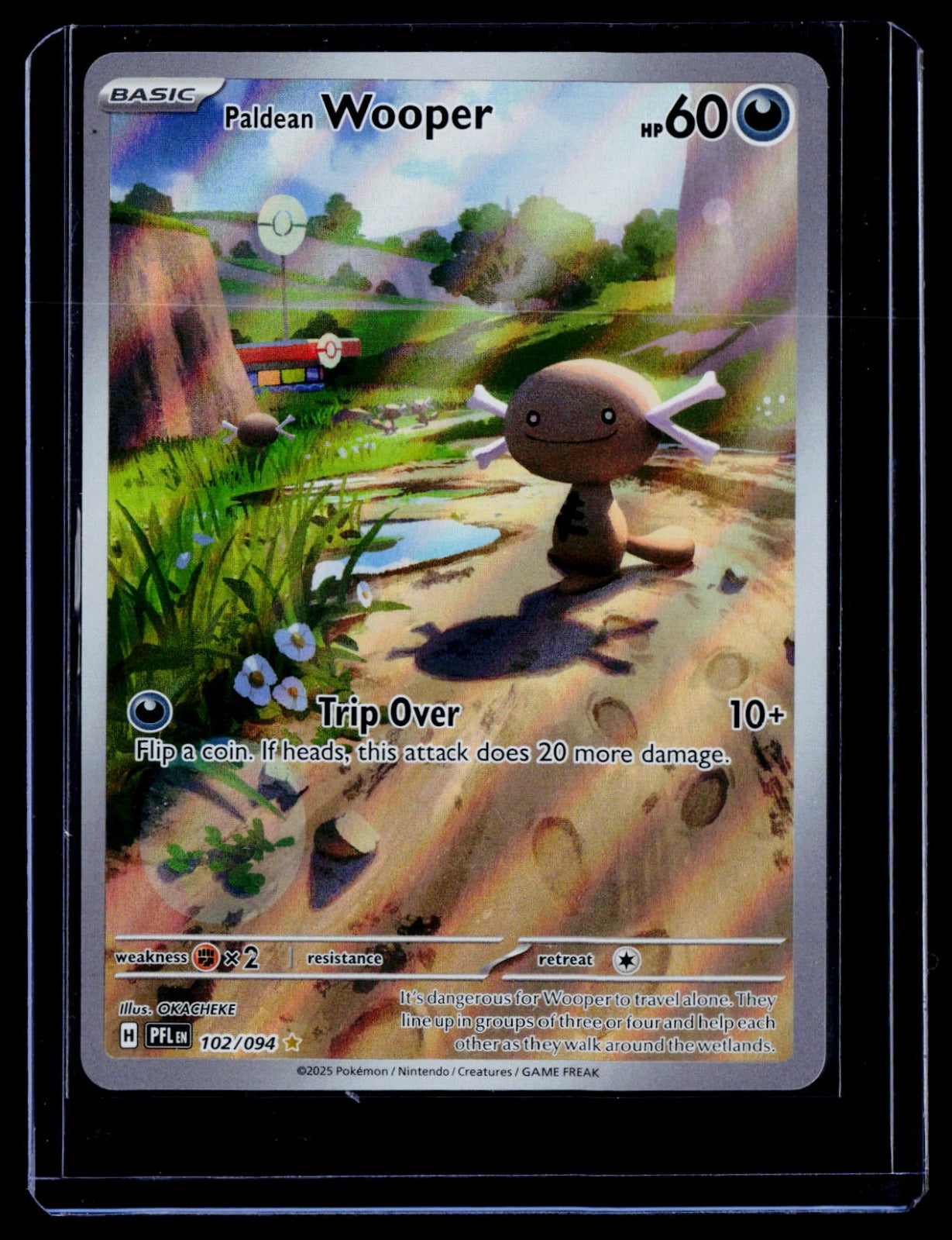 Paldean Wooper Holo ME02: Phantasmal Flames 102/094 NM