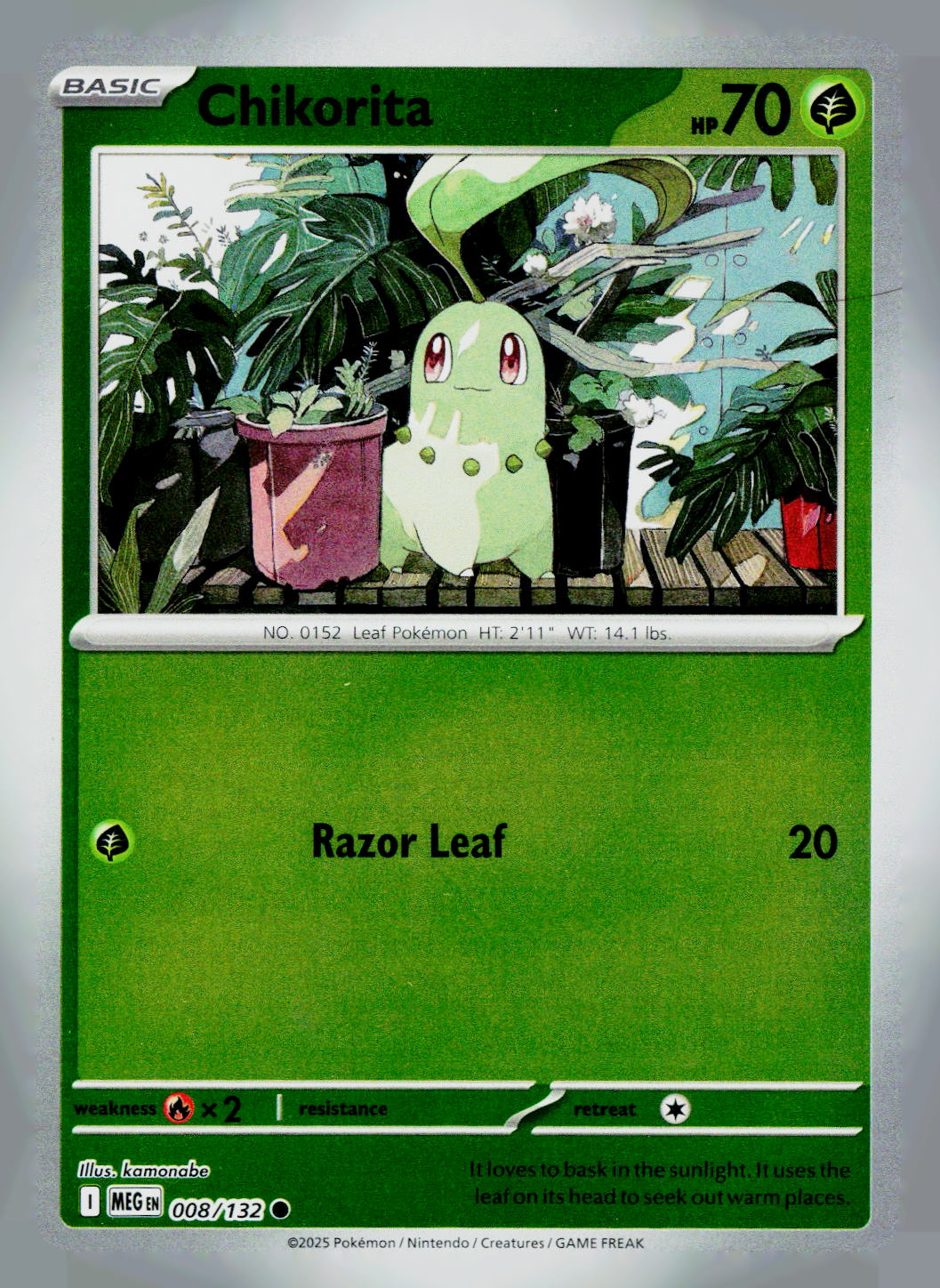 Chikorita MEG 008/132 Reverse Holo NM
