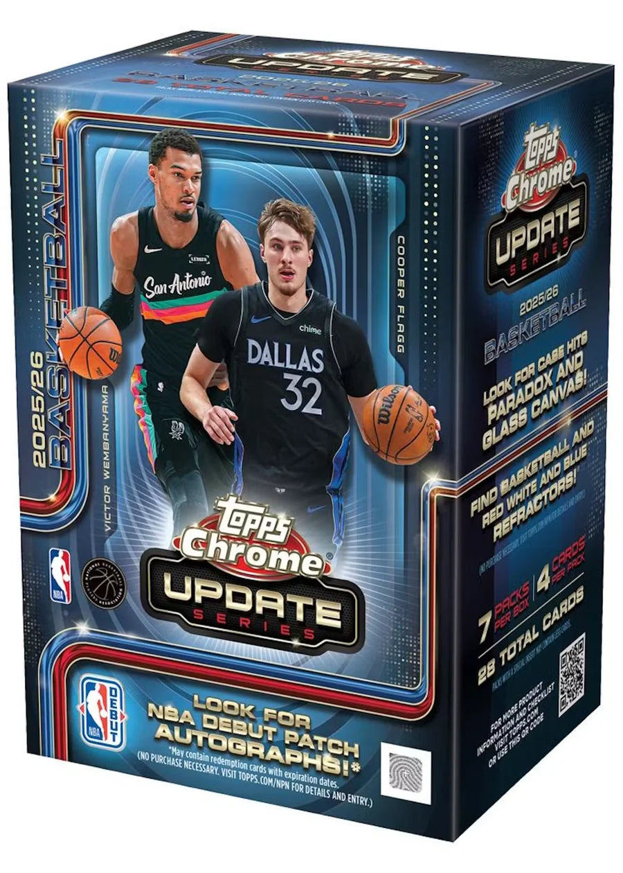 2025/26 Topps Chrome Update Series Basketball Value Box