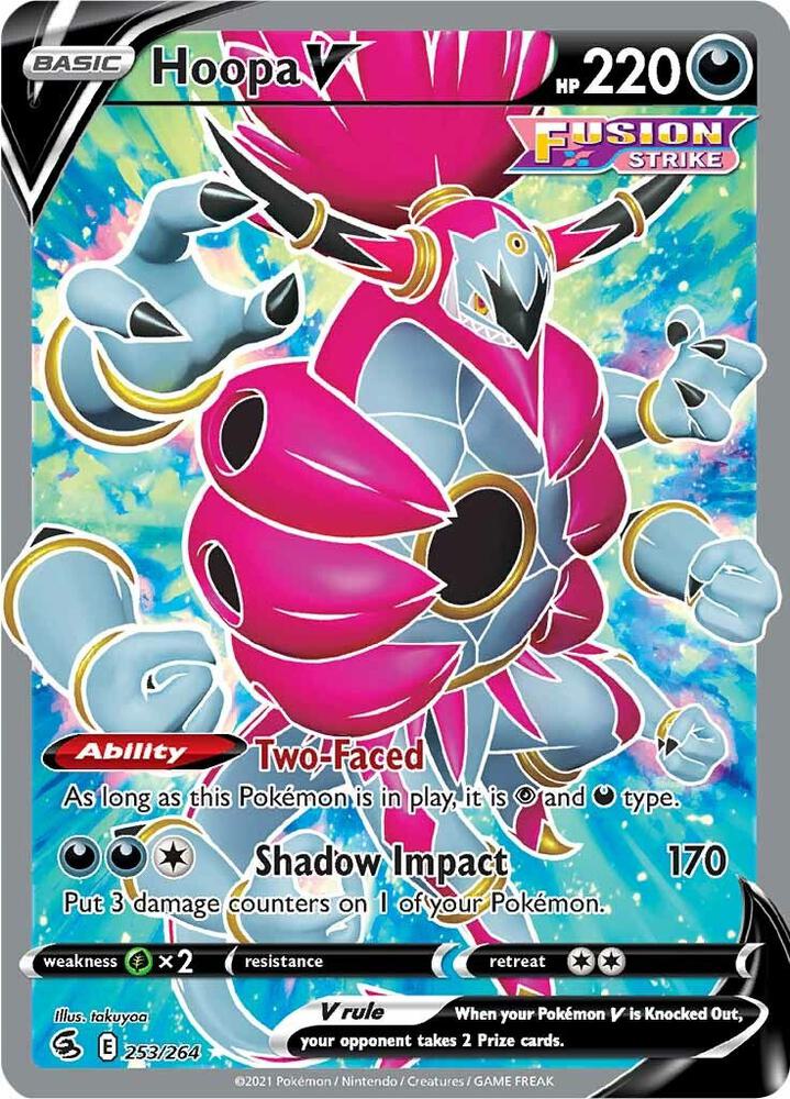 Hoopa V (Full Art) Ultra Rare SWSH08: Fusion Strike 253/264 LP