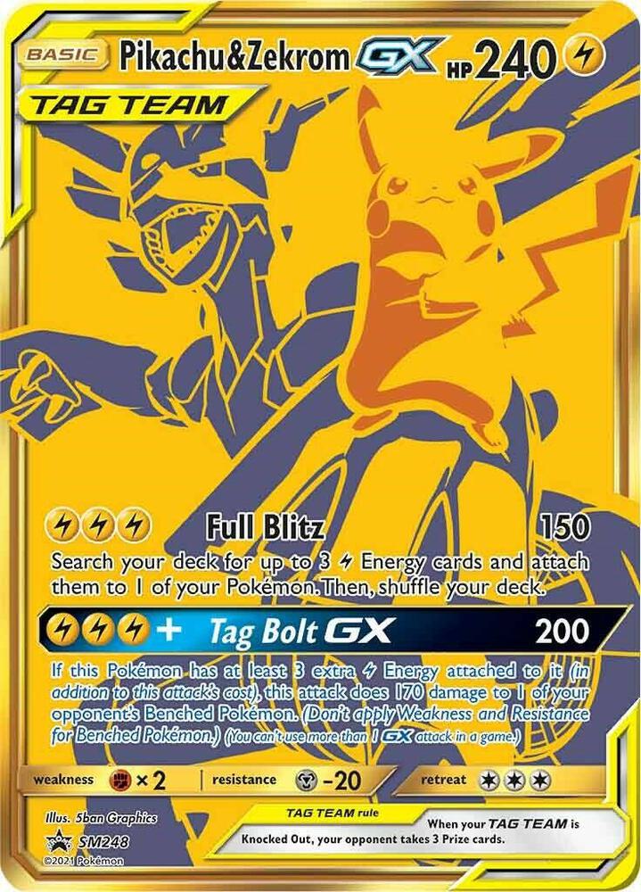 Pikachu & Zekrom GX Promo SM Promos SM248 NM