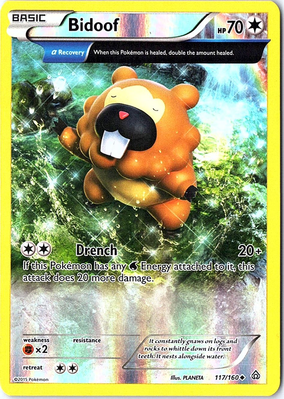 Bidoof (Alpha) Uncommon XY - Primal Clash 117/160 NM