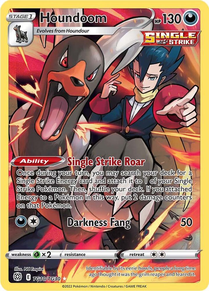 Houndoom Ultra Rare SWSH09: Brilliant Stars Trainer Gallery TG10/TG30 NM